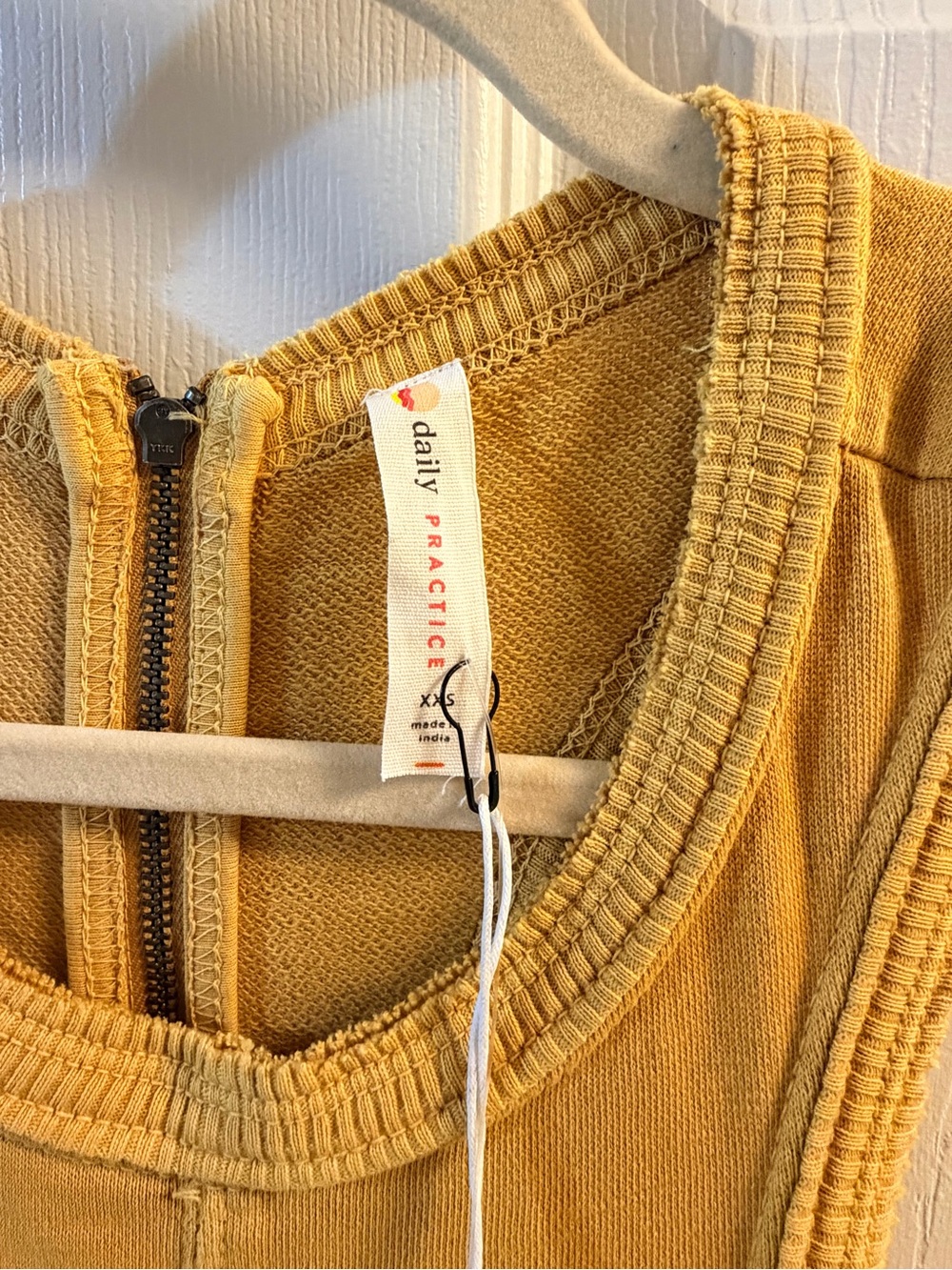 Daily Practice by Anthropologie Mustard Utility Cargo Jumpsuit XXS NWT $108